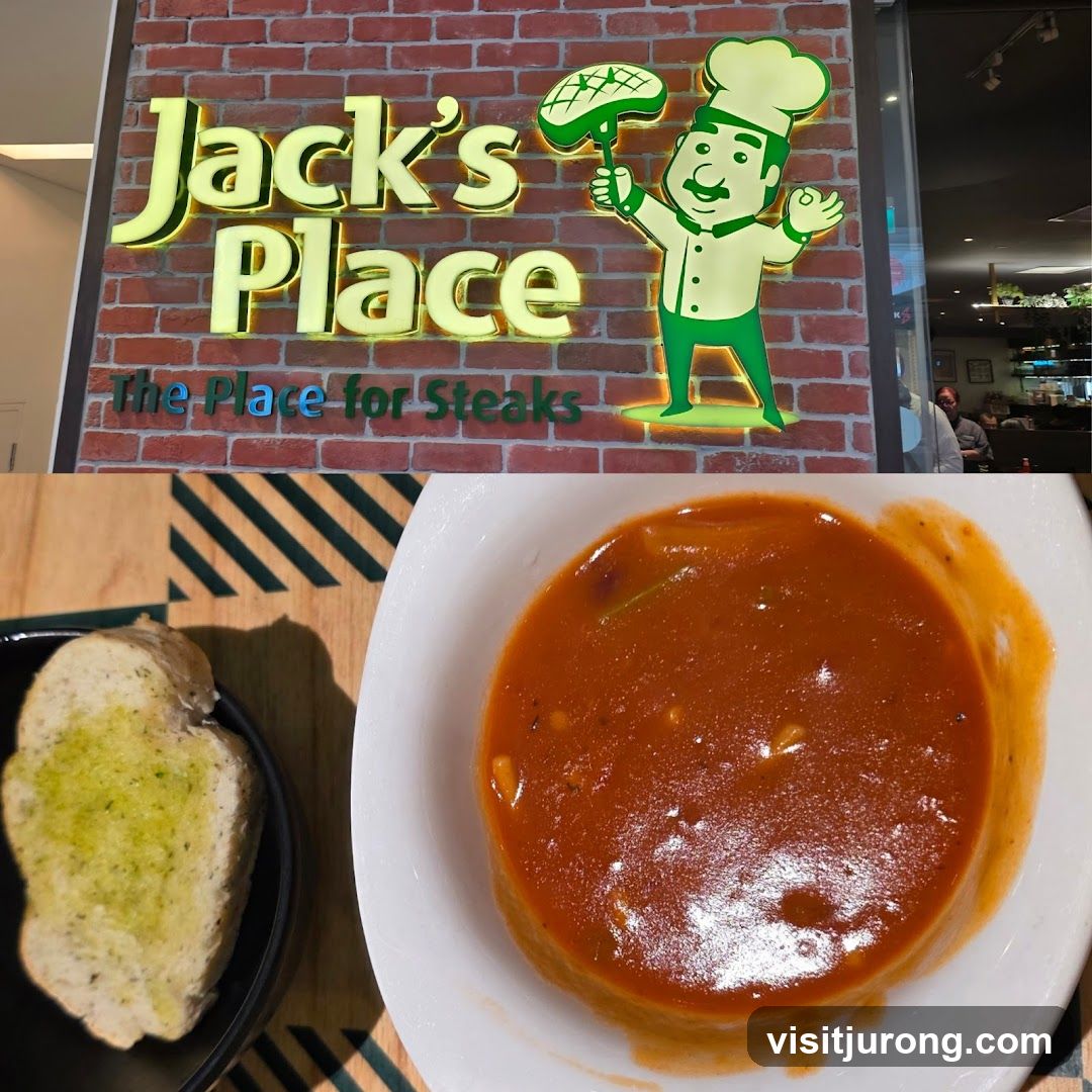 Jack's Place Sign and Soup