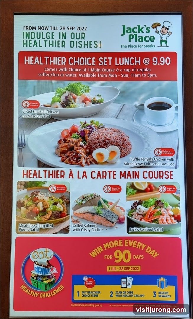 Jack's Place Healthier Dishes Promotion