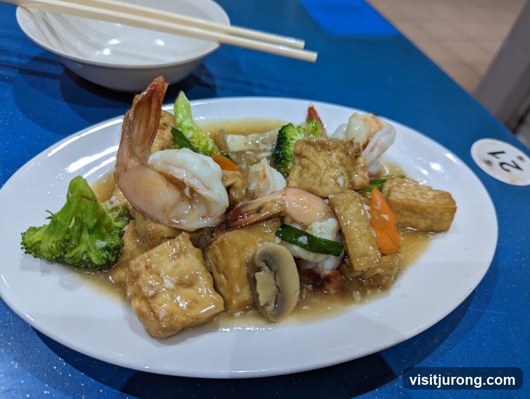 Tofu and Shrimp Stir-fry