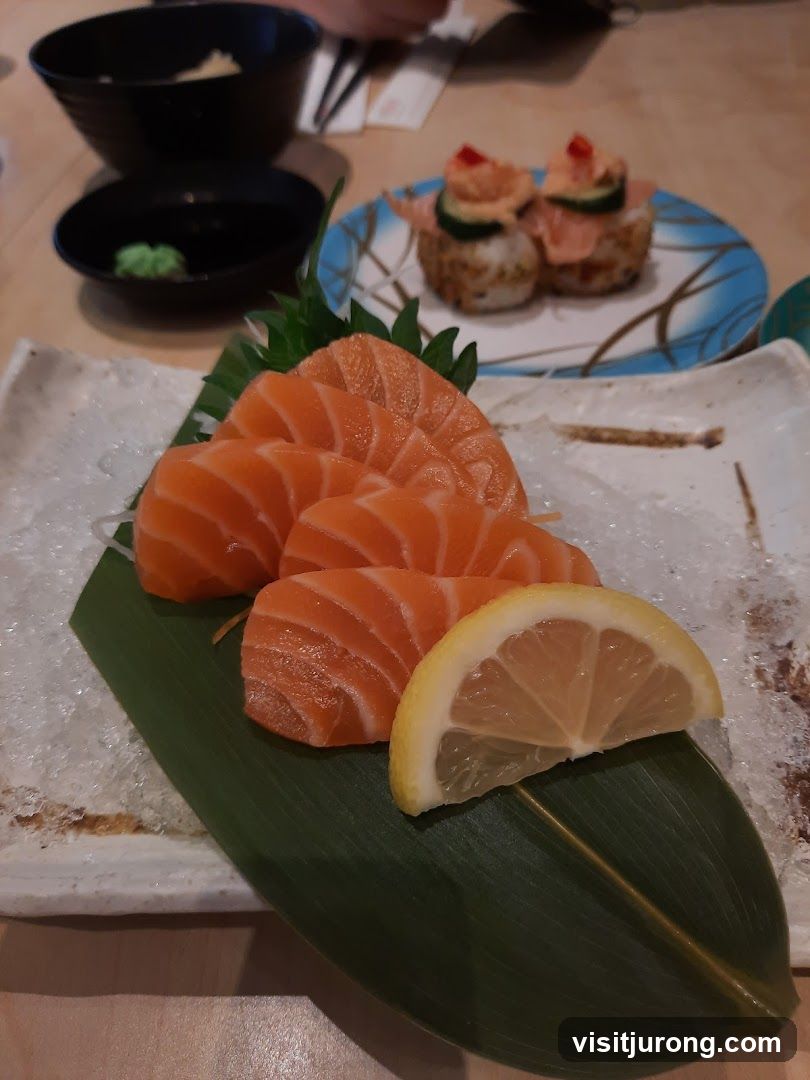 Salmon Sashimi and Sushi