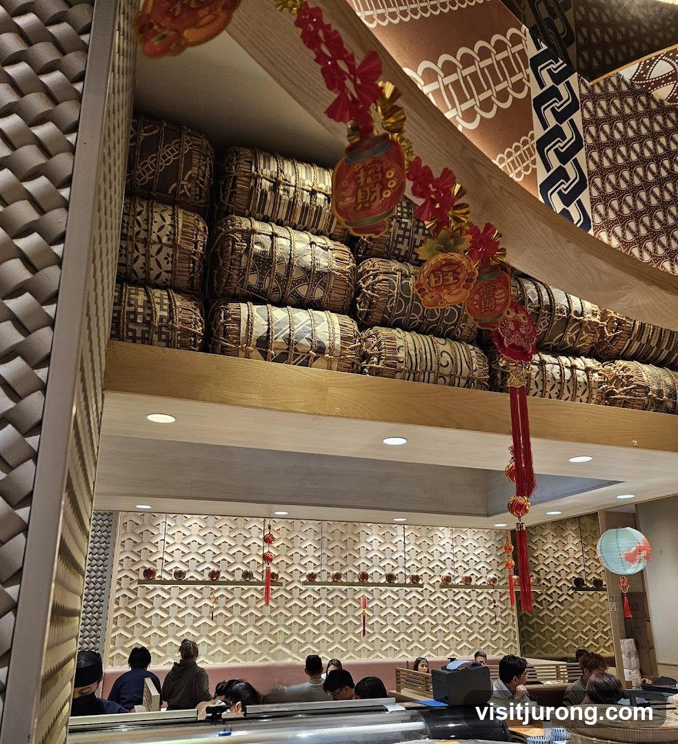 Restaurant Interior with Festive Decorations