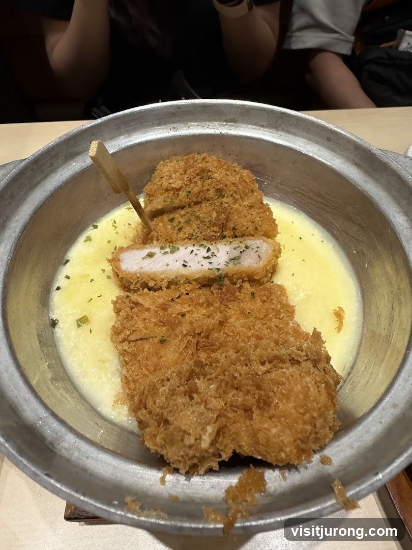 Pork Cutlet with Cheese Sauce