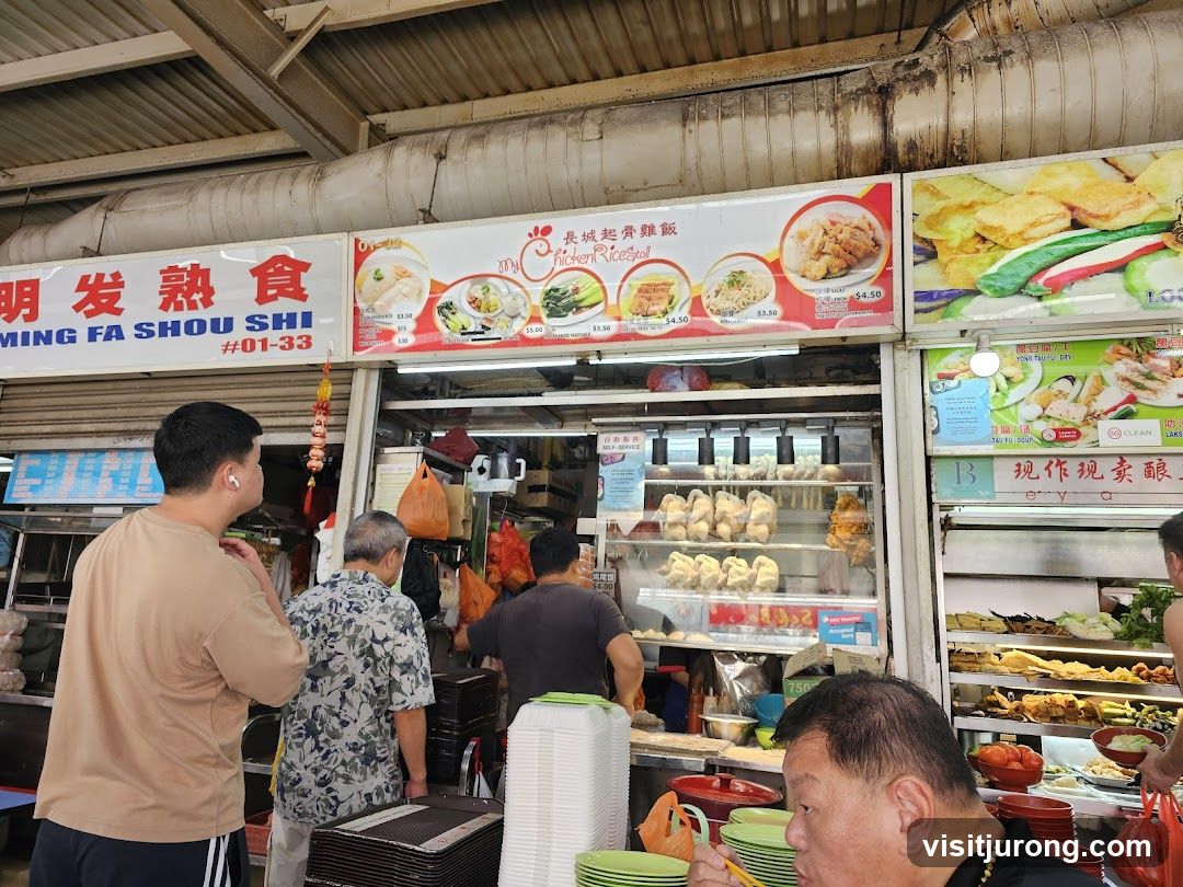 Food Stall with Roasted Chickens