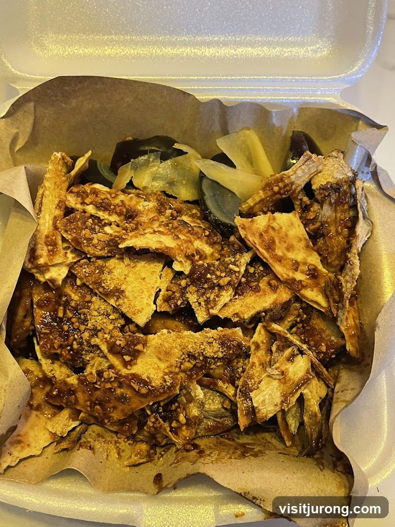 Fried Fish with Sauce and Pickles