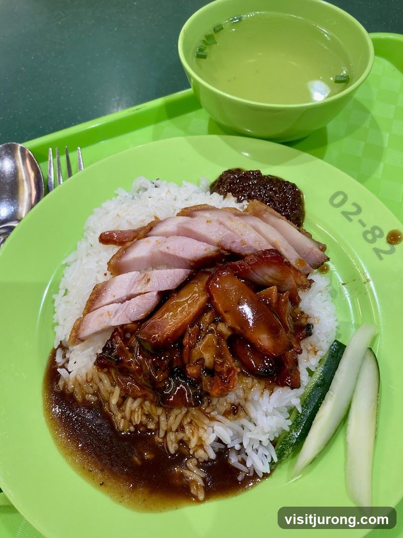 Char Siu Rice with Soup