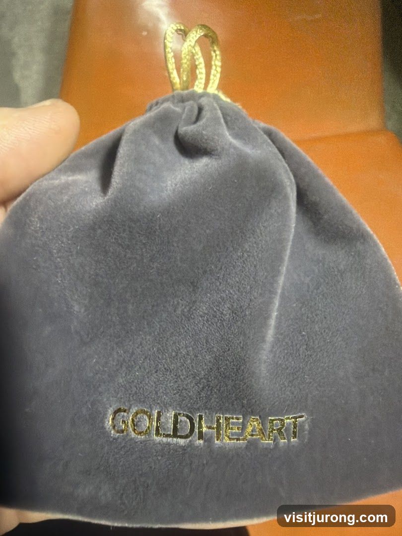 Velvet Pouch with Goldheart Logo