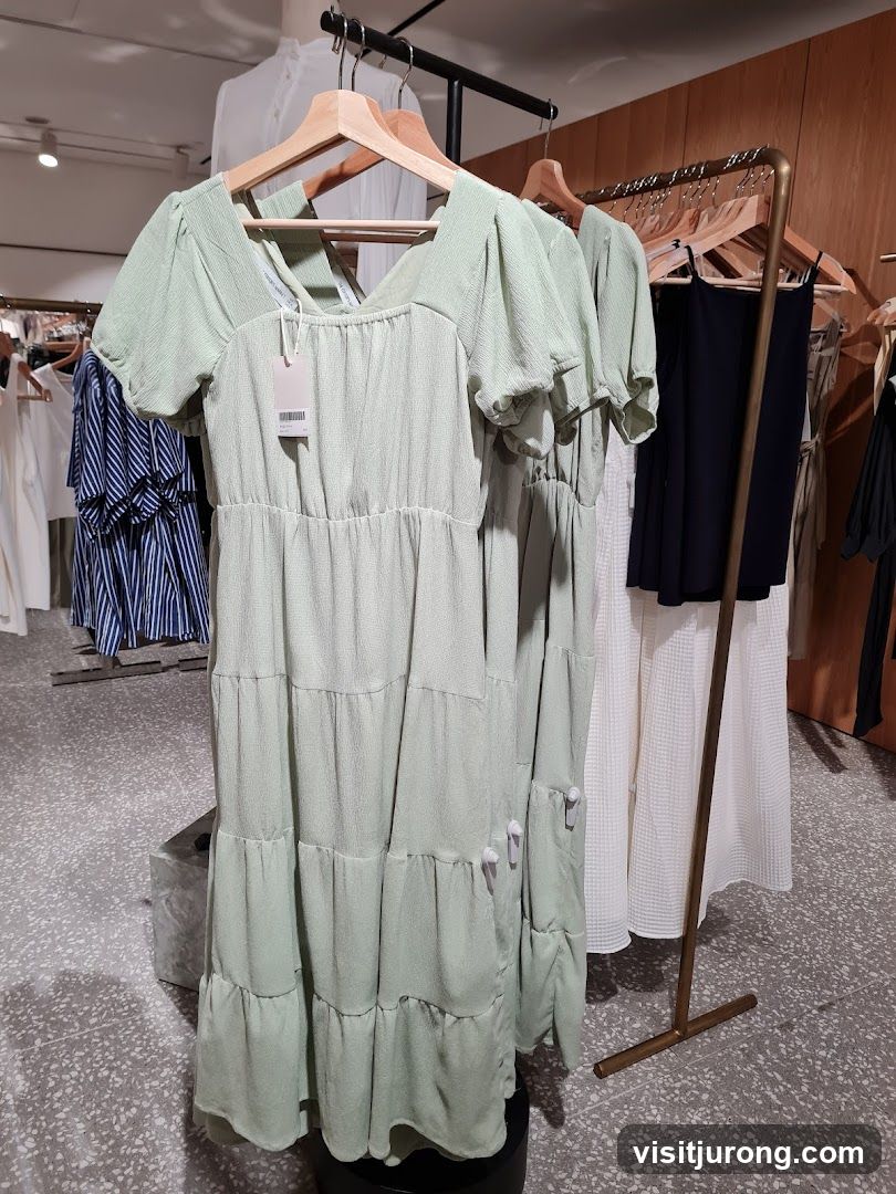 Light Green Tiered Dress