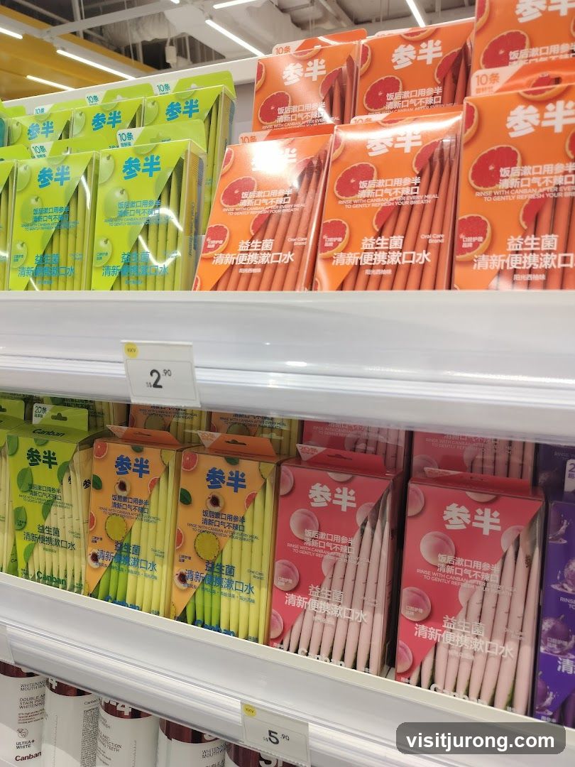 Oral Care Products on Shelf