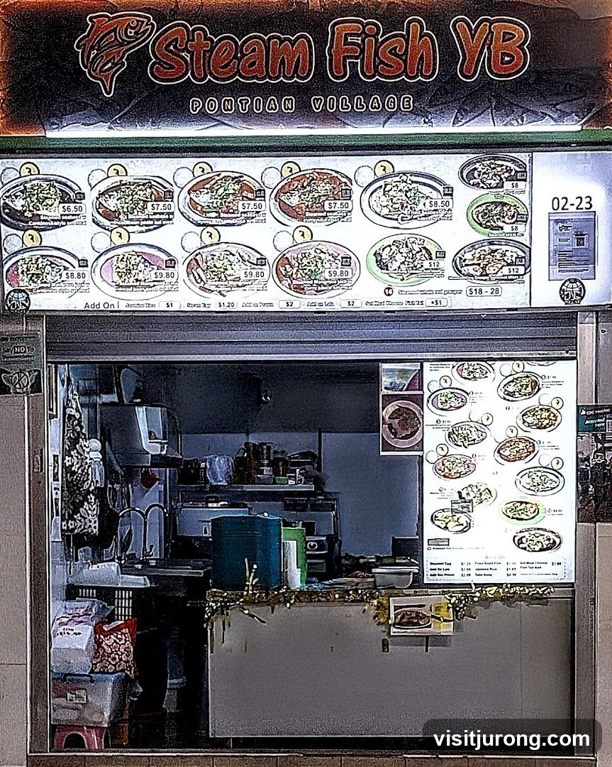 Steam Fish YB Pontian Village Stall