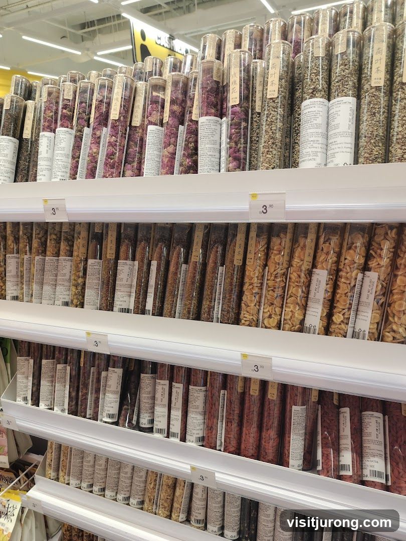 Dried Goods on Shelves