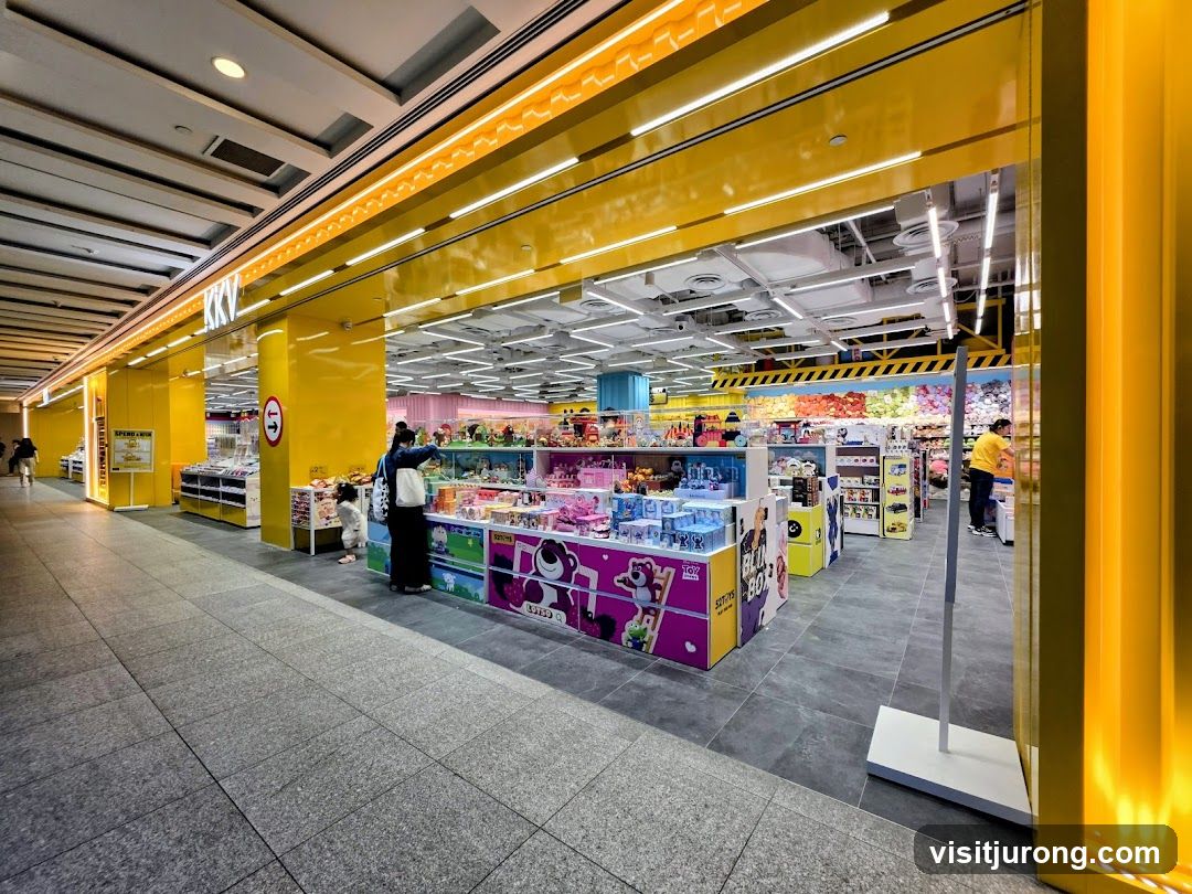 Brightly Lit Toy Store Interior