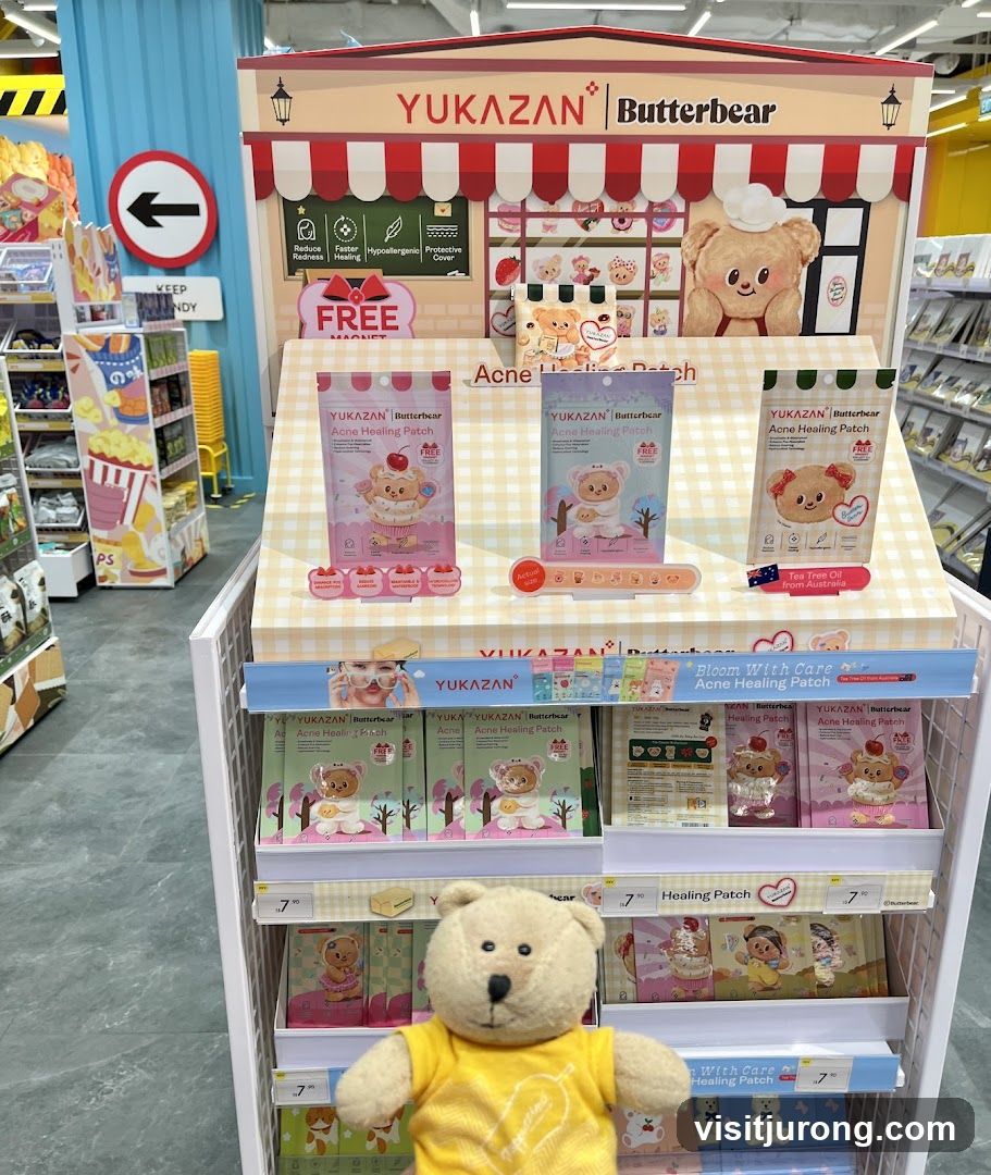 Yukazan Butterbear Acne Healing Patch Display