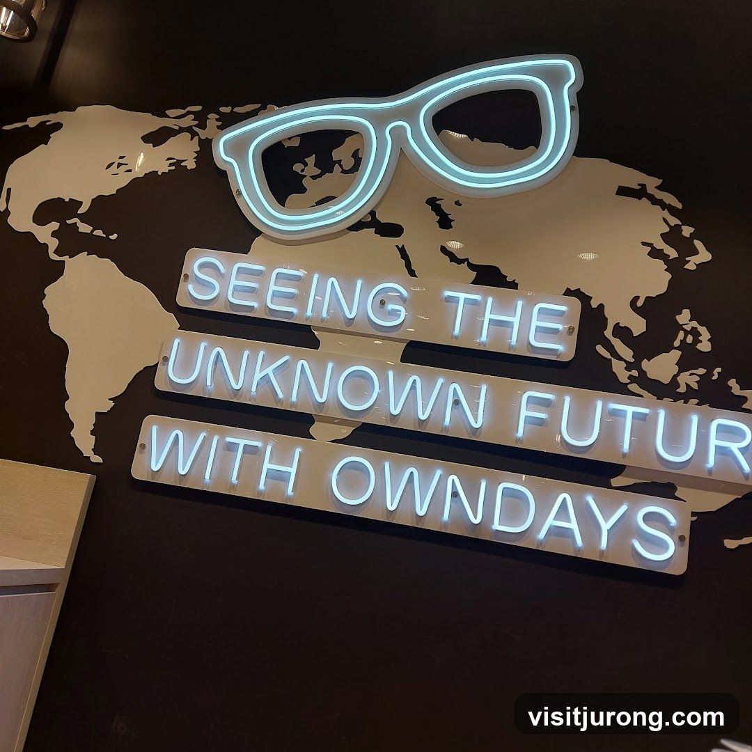 Neon Signage with World Map