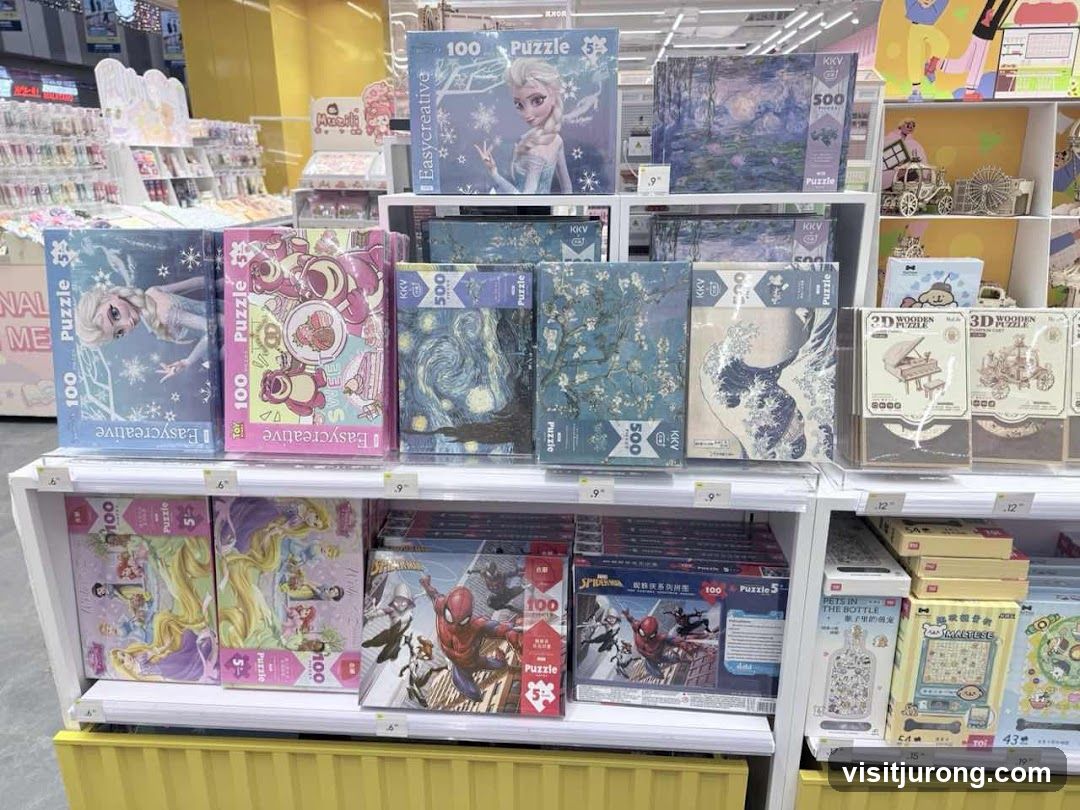 Puzzles and 3D Models Display
