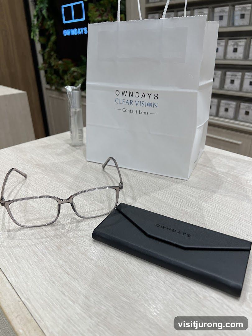 Eyeglasses and Shopping Bag