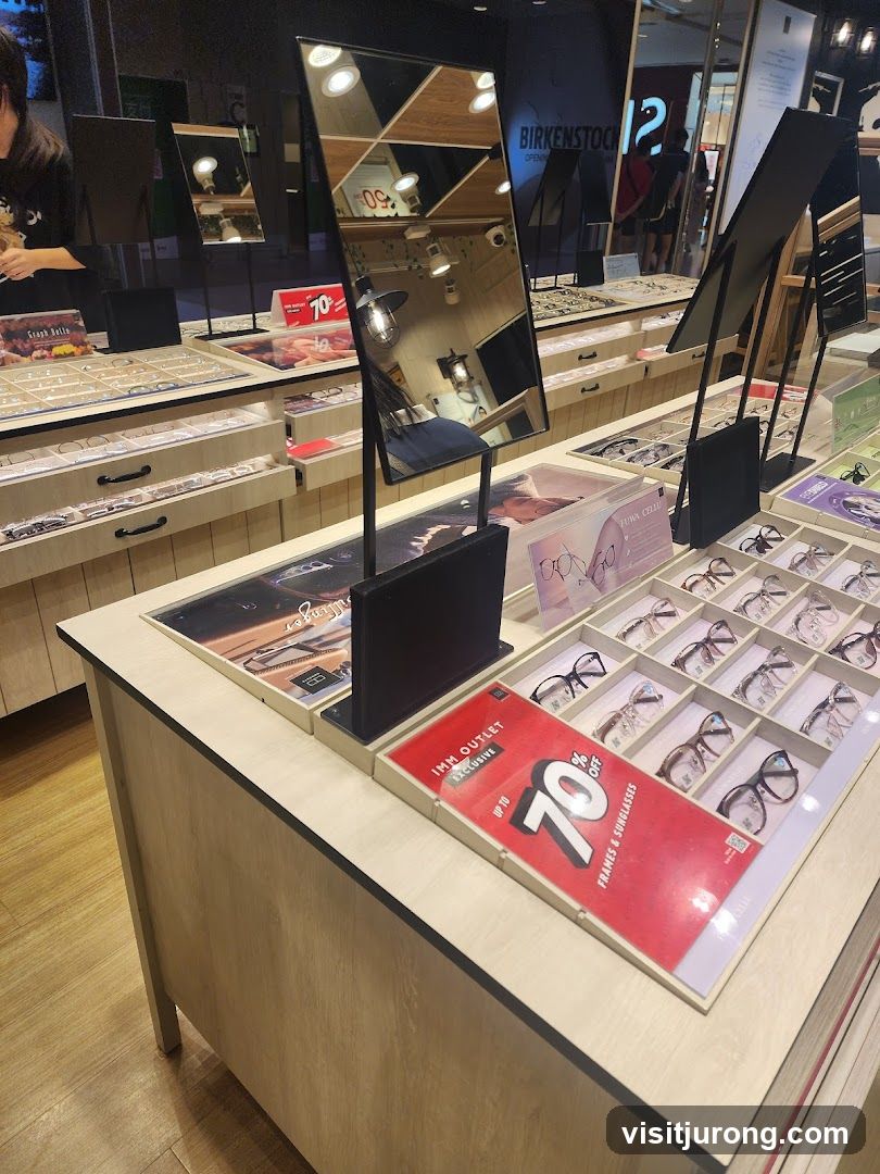 Eyewear Display with Sale Sign