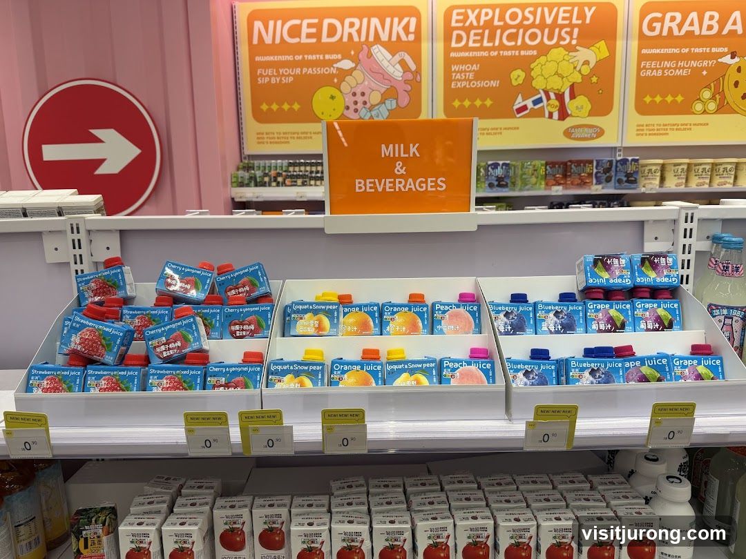 Milk and Beverages Display