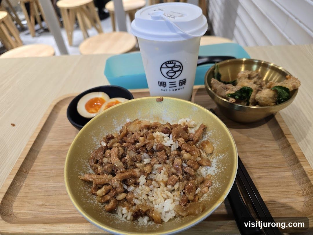 Braised Pork Rice with Side Dishes