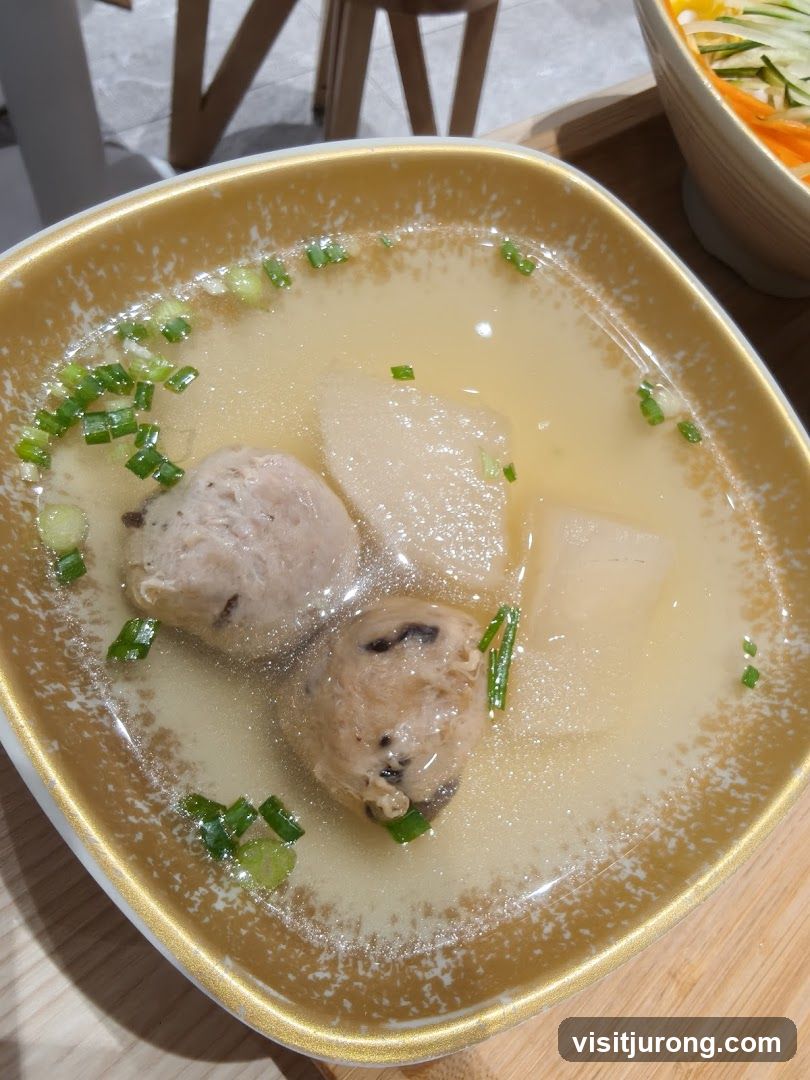 Soup with Meatballs and Daikon Radish