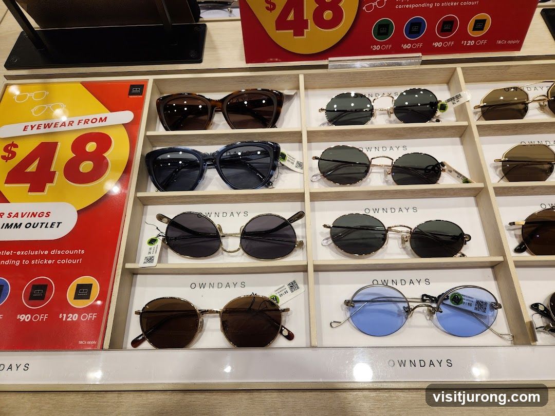 Eyewear Display with Sale Information