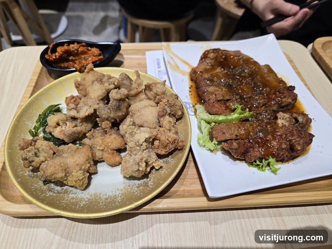 Fried Chicken and Steak