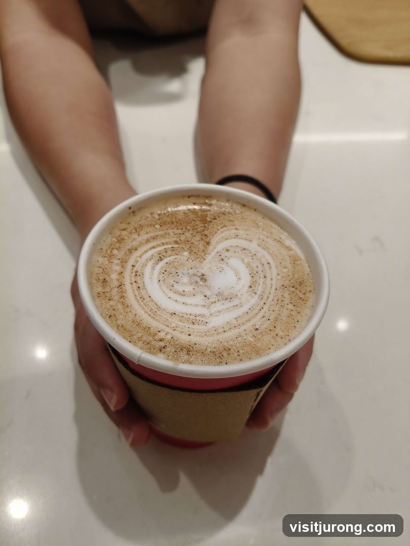 Latte with Heart Art