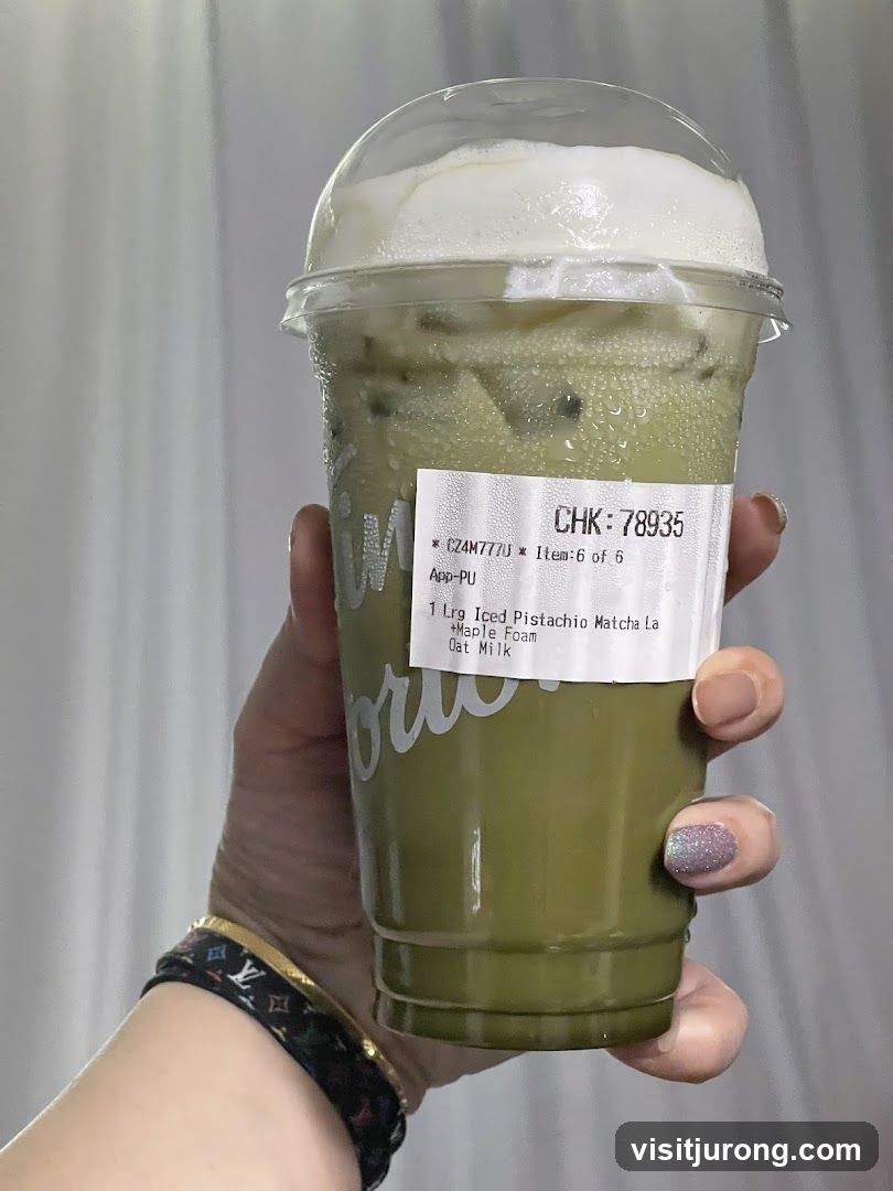 Iced Pistachio Matcha Latte