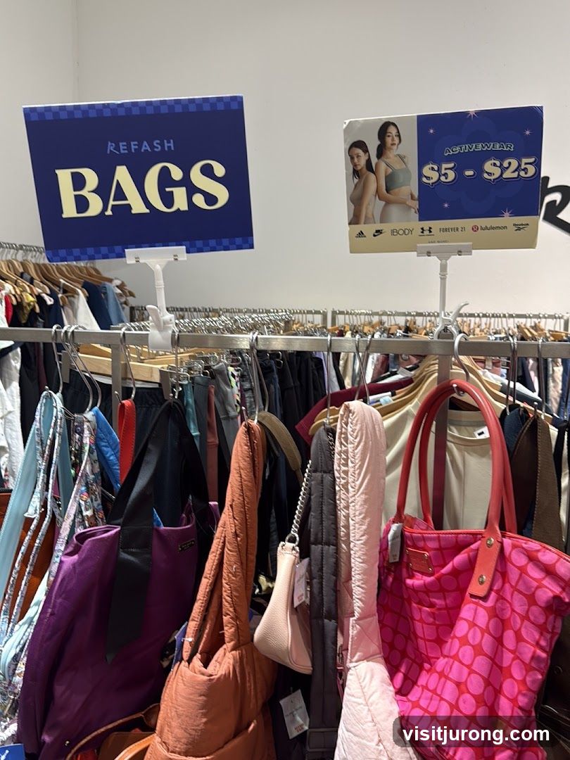 Bags and Activewear Display