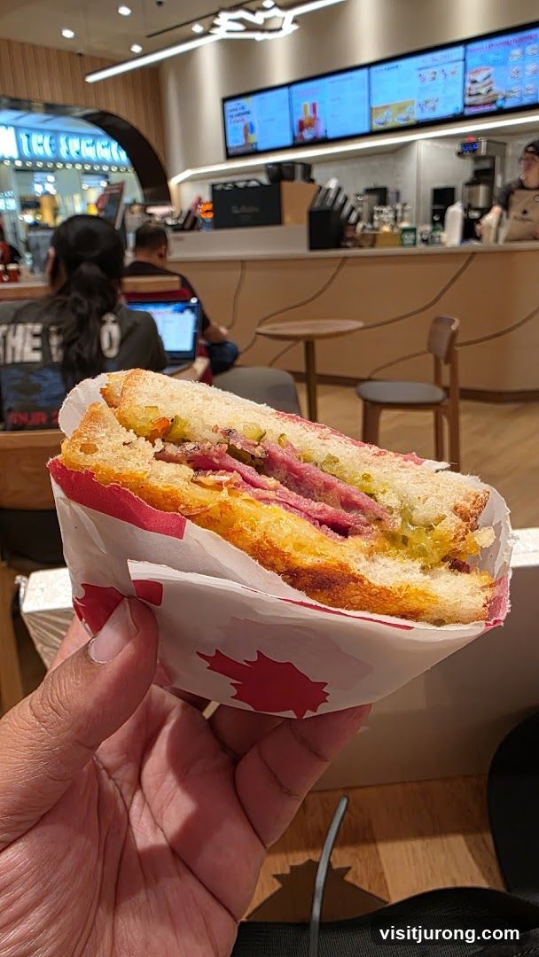 Sandwich with Canadian Flag Wrapper