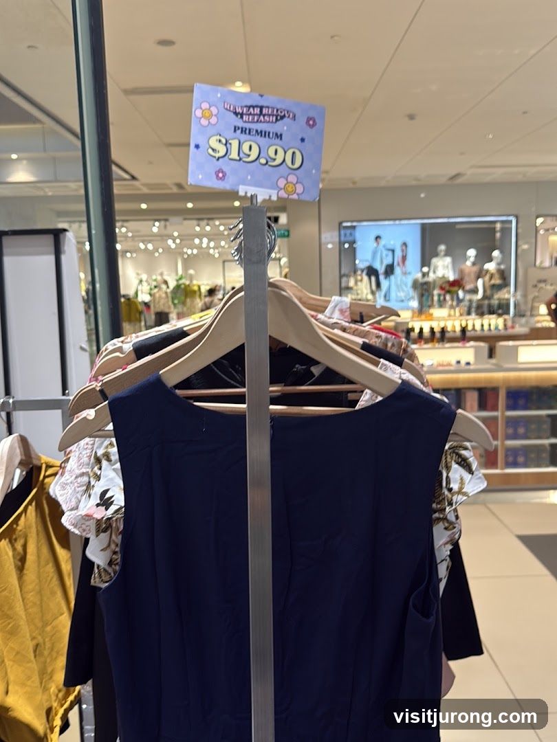 Clothing Rack with Price Sign