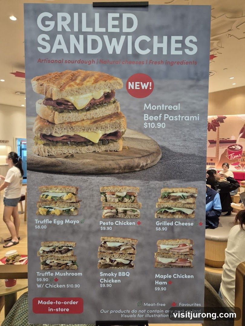 Grilled Sandwiches Menu