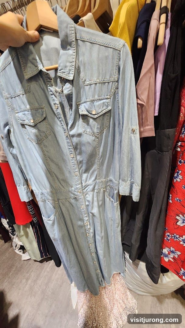 Denim Dress on Hanger