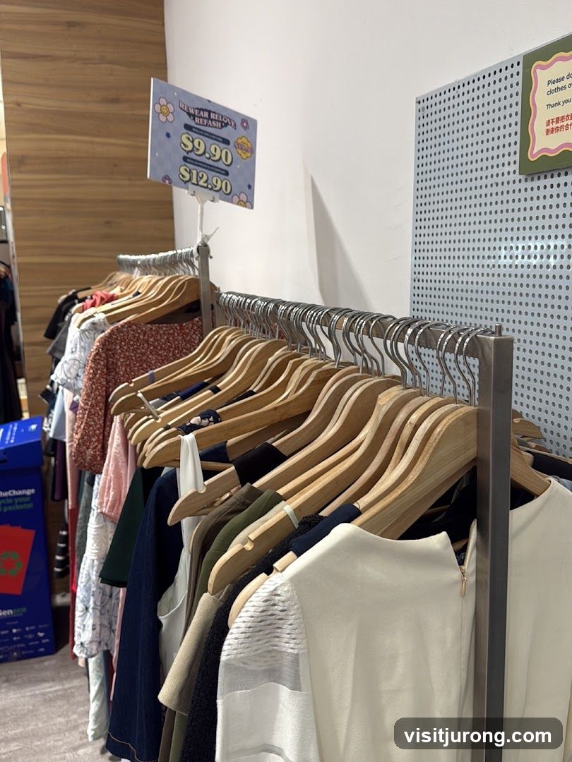 Clothing Racks with Price Signs