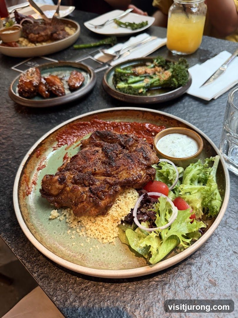 Grilled Chicken with Couscous and Salad