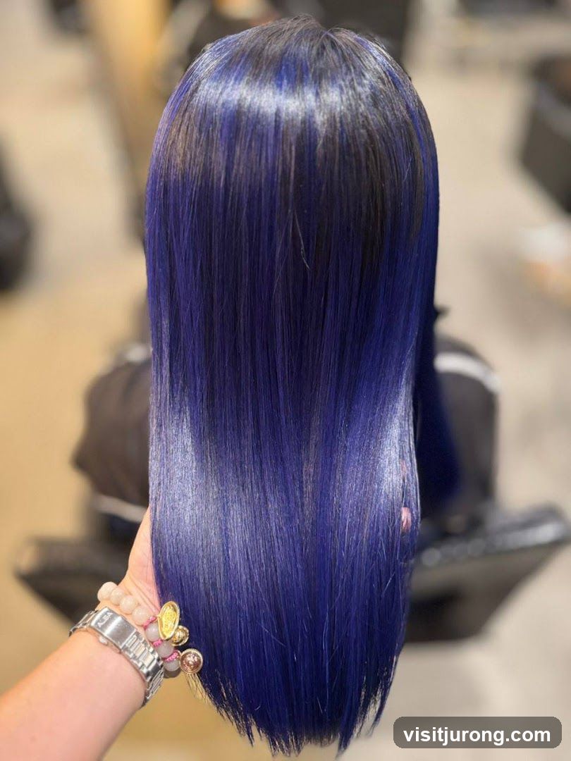 Woman with Blue Hair