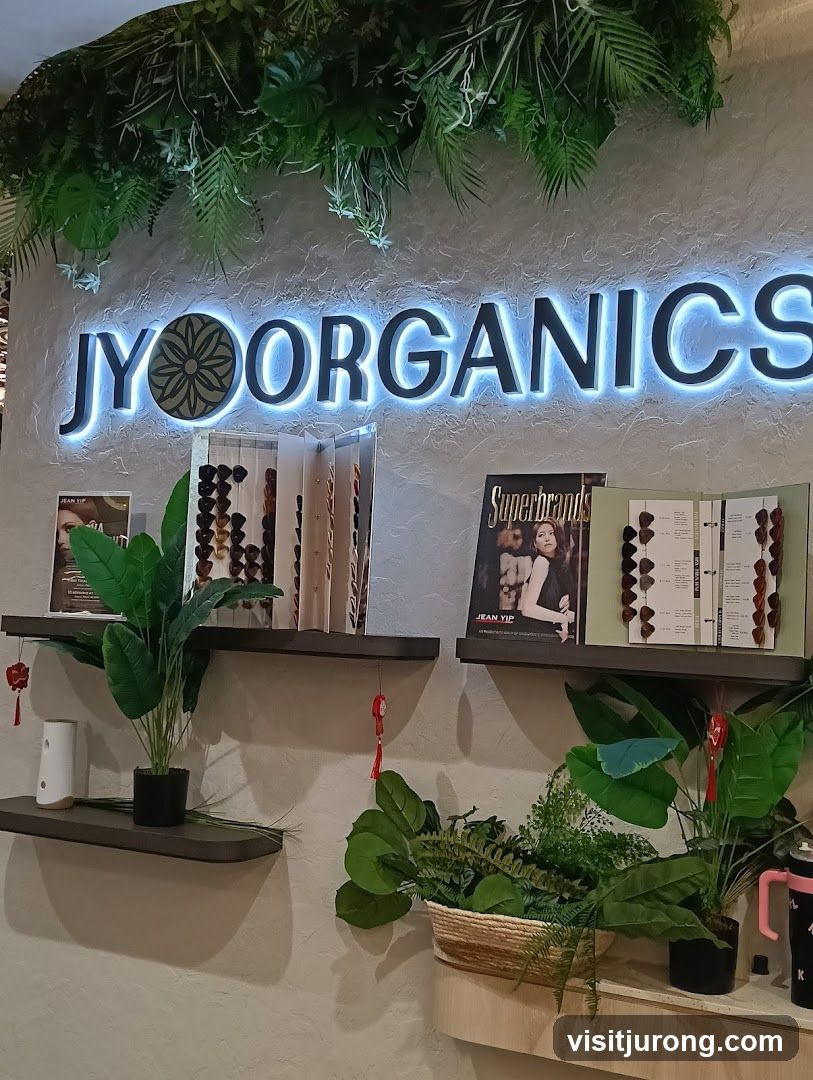 JYOORGANICS Signage with Display Shelves