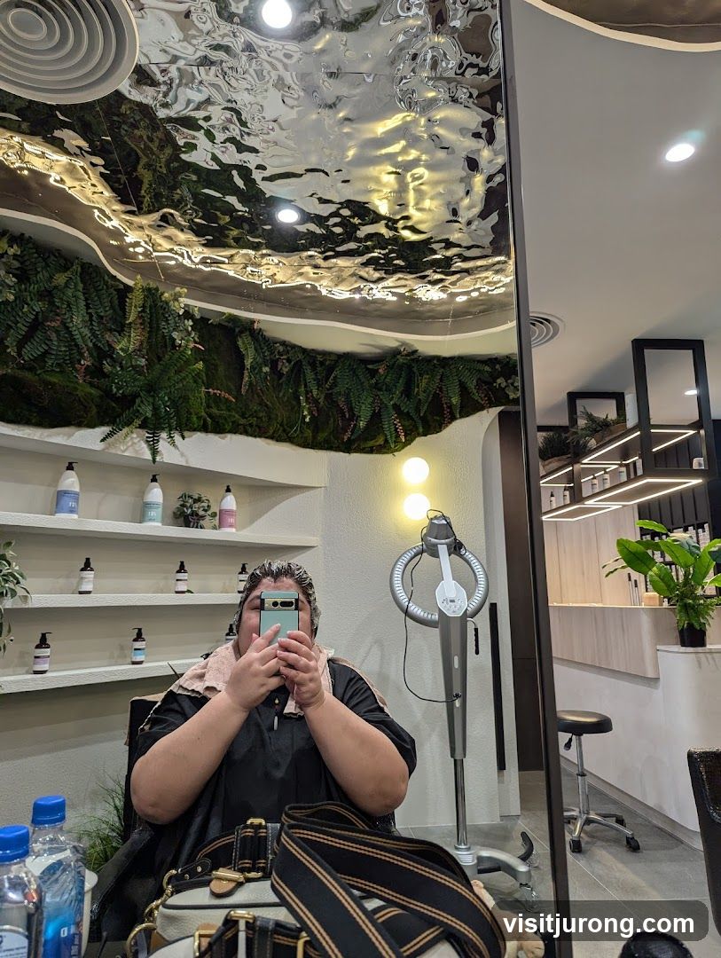 Salon Interior with Client