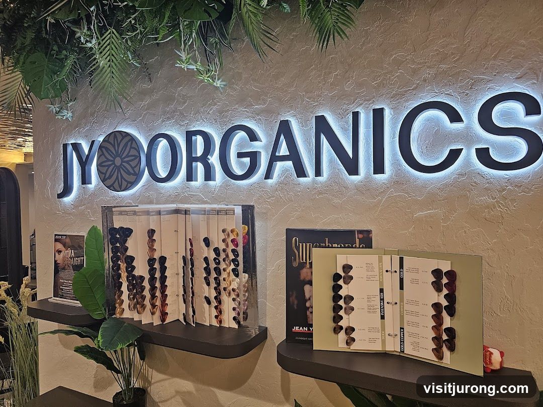 Hair Color Swatches and Signage