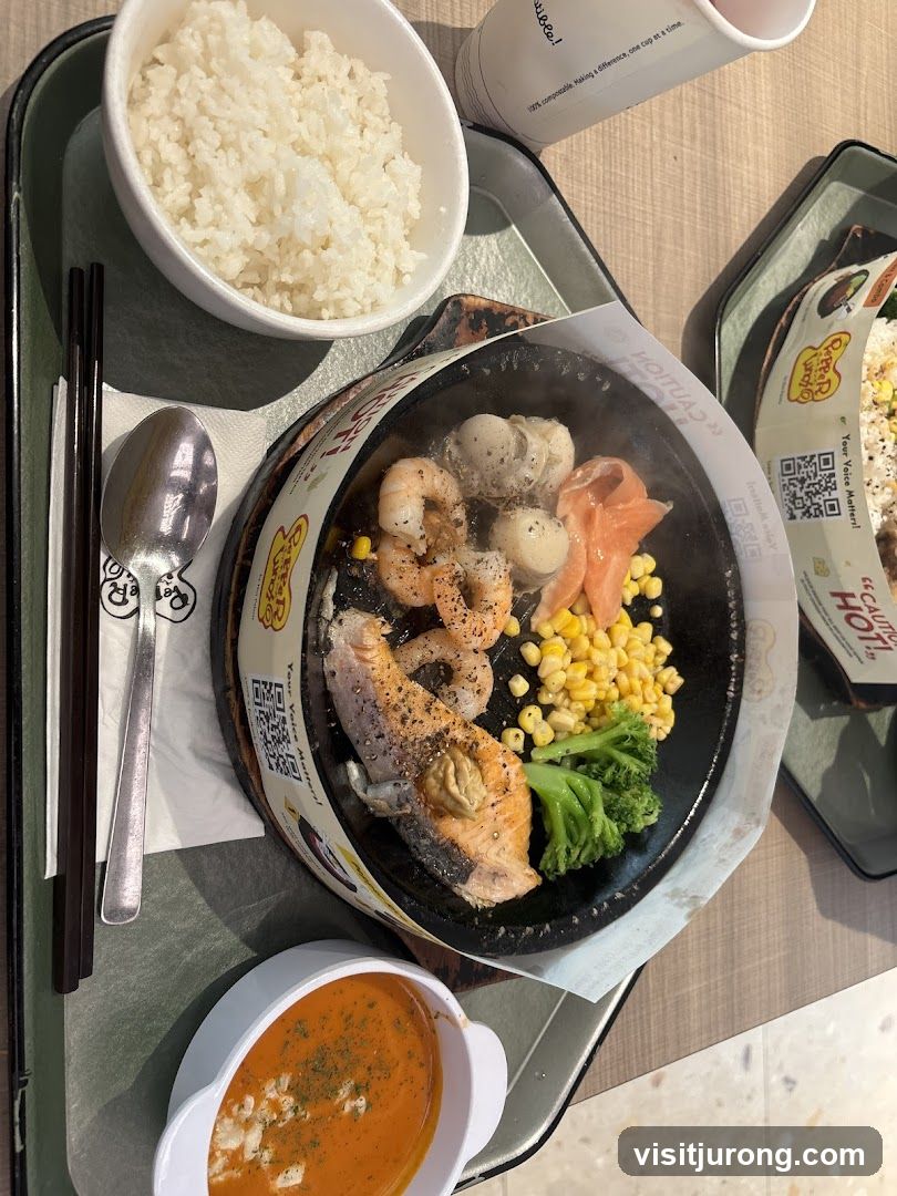 Sizzling Salmon and Seafood Platter