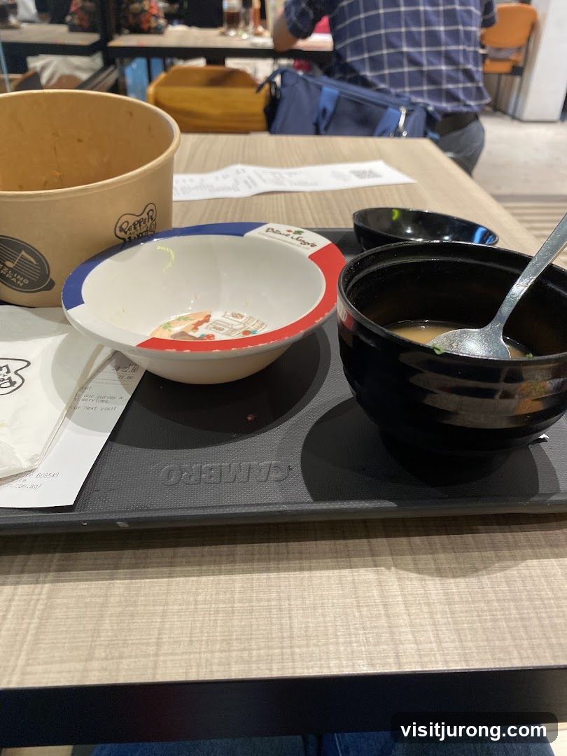 Table with Food Containers