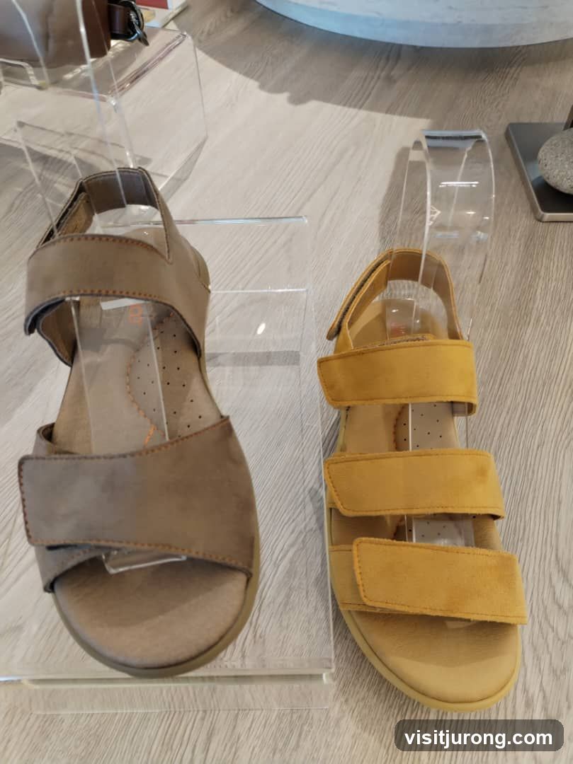 Sandals on Display