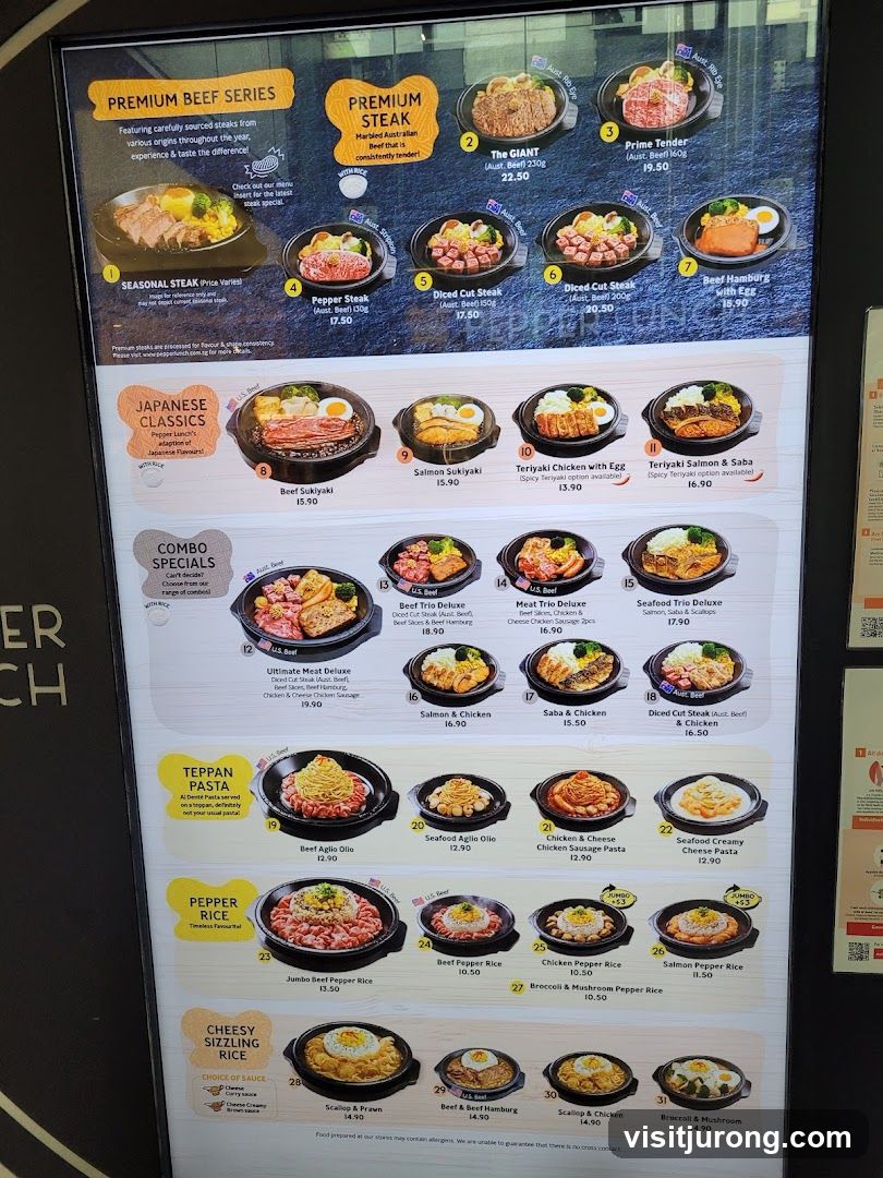 Pepper Lunch Menu