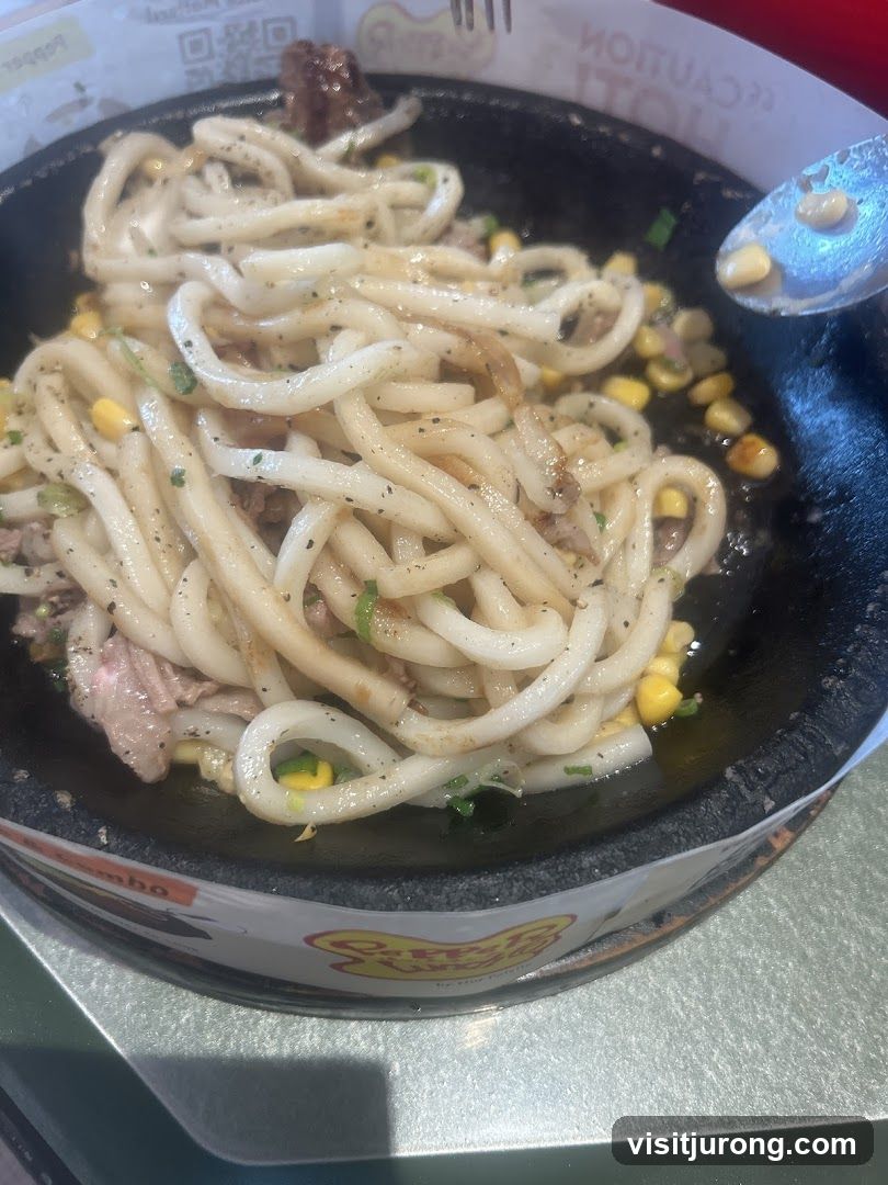Sizzling Udon Noodles
