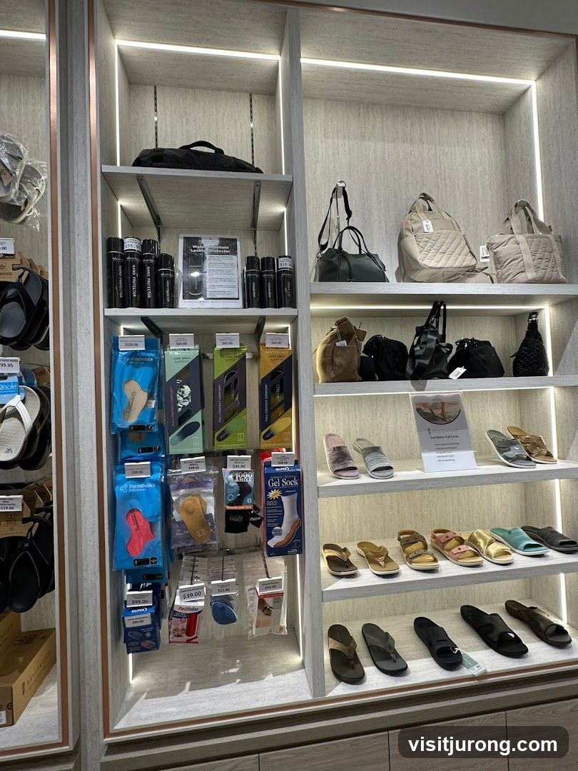 Footwear and Accessories Display