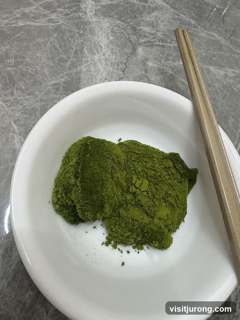 Matcha Powder with Chopsticks