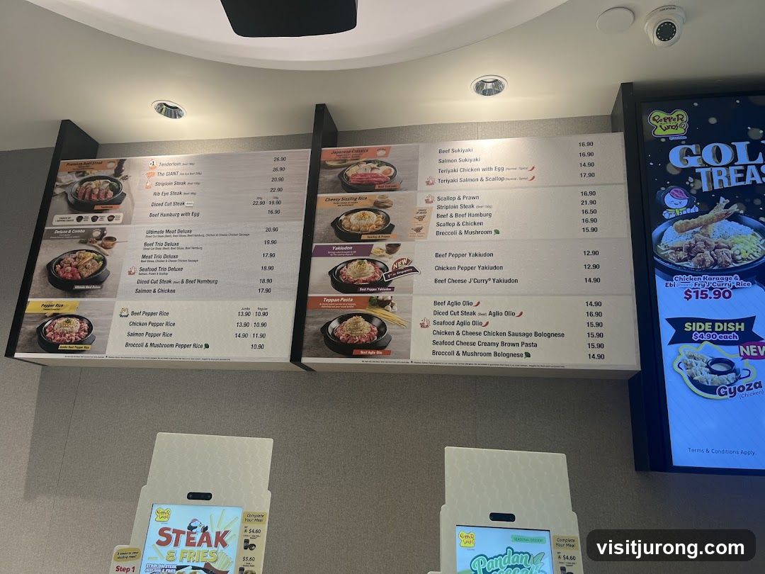 Pepper Lunch Menu