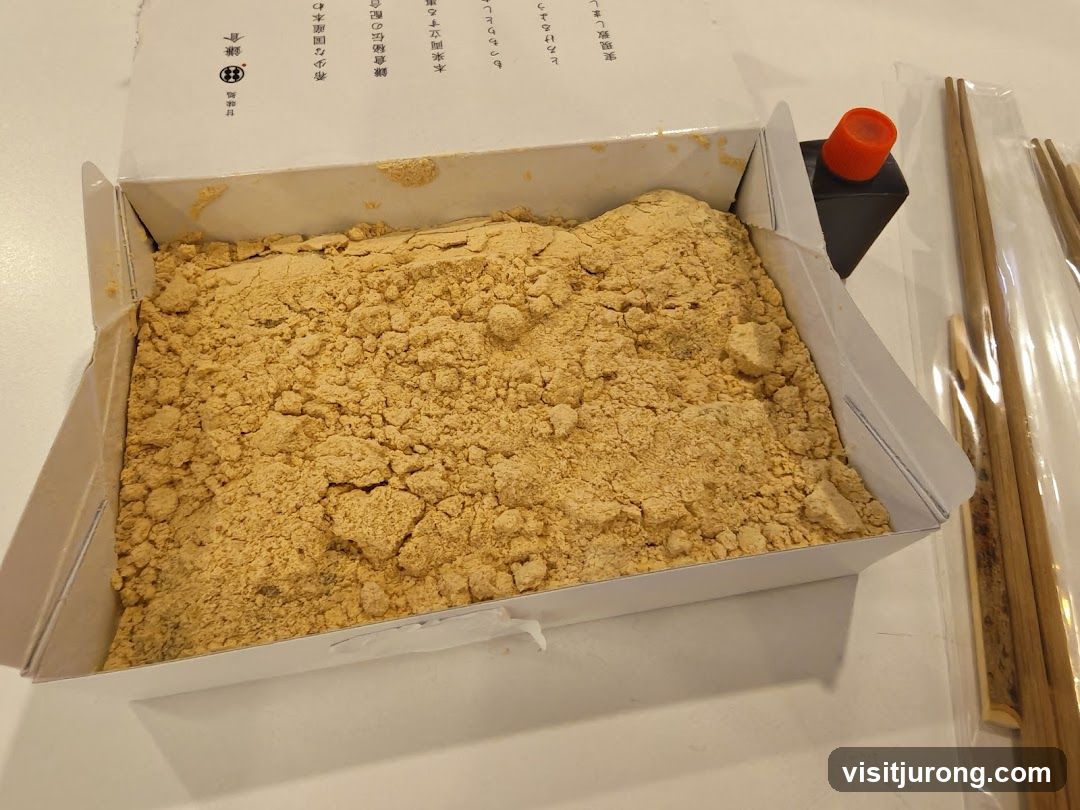 Kinako powder in a box