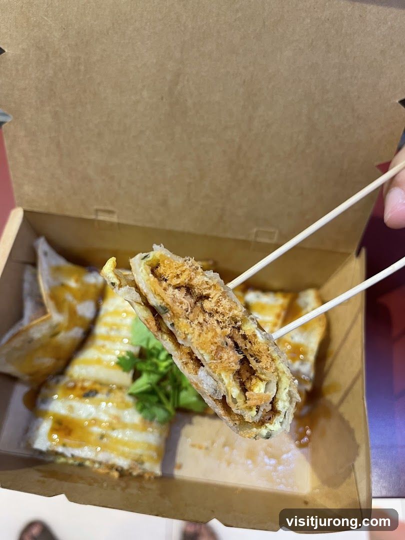 Savory Crepe with Shredded Pork