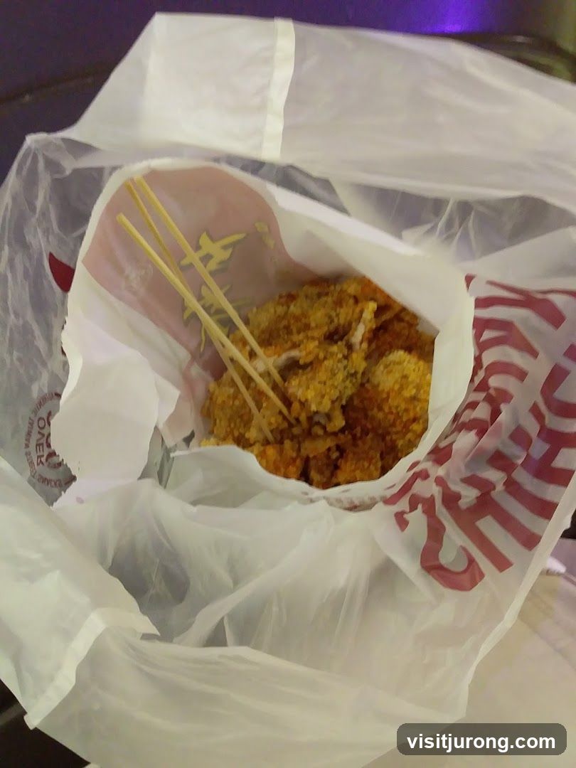 Fried food in a bag
