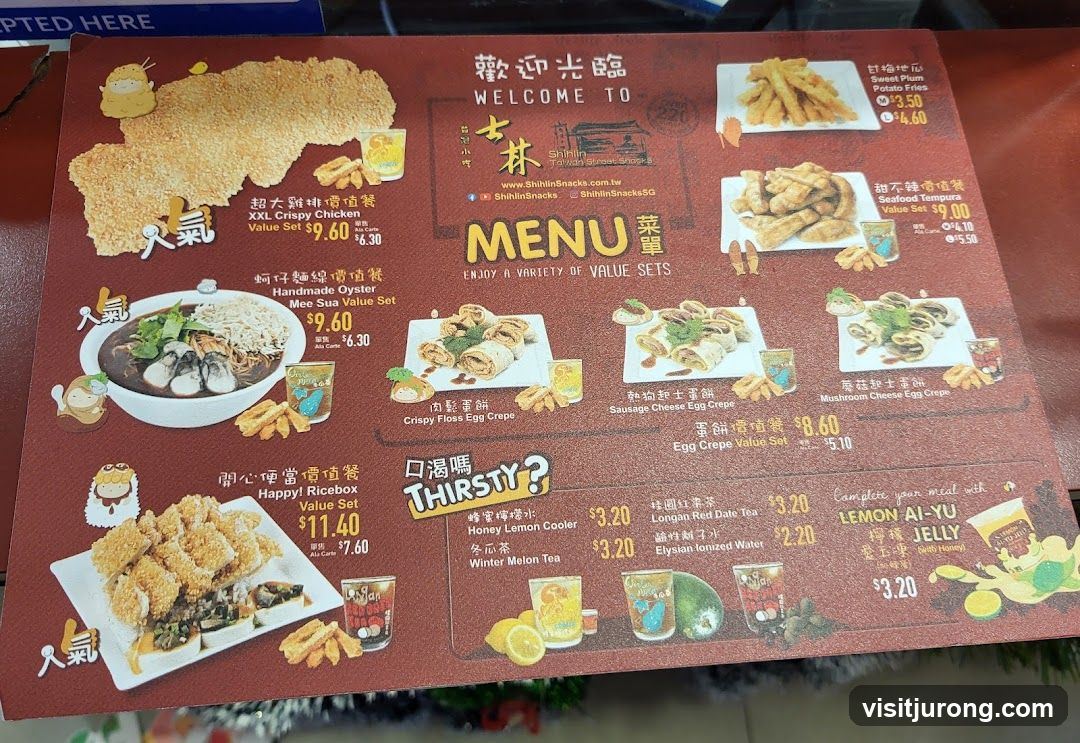 Shihlin Taiwan Street Snacks Menu